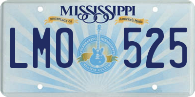 MS license plate LMO525