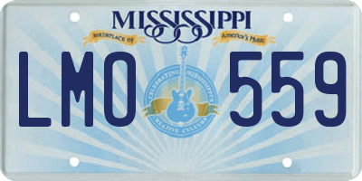 MS license plate LMO559