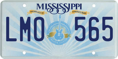 MS license plate LMO565