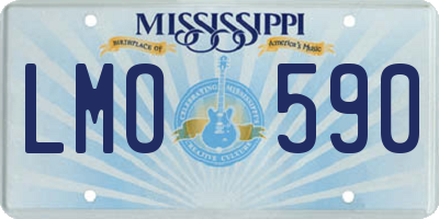 MS license plate LMO590