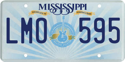 MS license plate LMO595