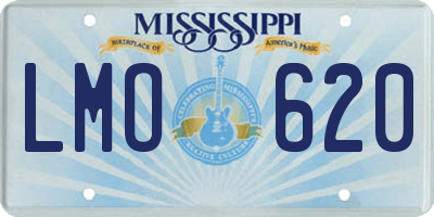 MS license plate LMO620