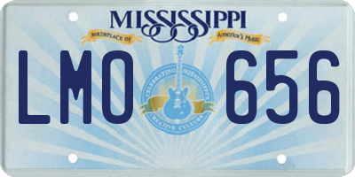 MS license plate LMO656