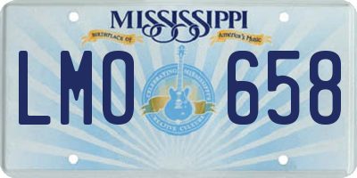 MS license plate LMO658