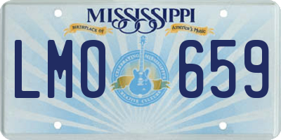 MS license plate LMO659