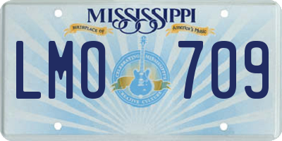 MS license plate LMO709