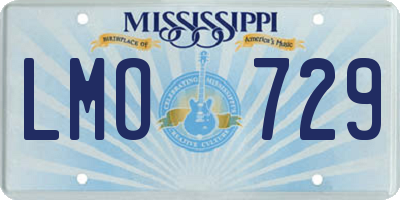 MS license plate LMO729