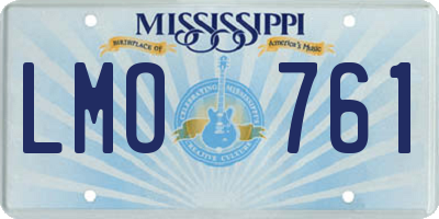 MS license plate LMO761