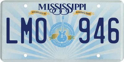 MS license plate LMO946
