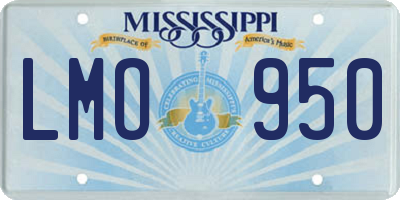 MS license plate LMO950