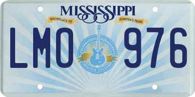 MS license plate LMO976