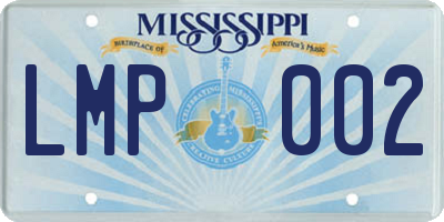MS license plate LMP002