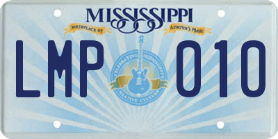 MS license plate LMP010