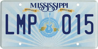 MS license plate LMP015