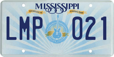MS license plate LMP021