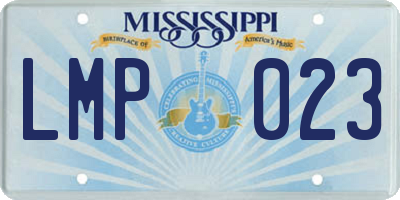 MS license plate LMP023