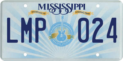 MS license plate LMP024