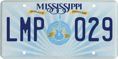 MS license plate LMP029