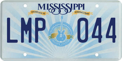 MS license plate LMP044