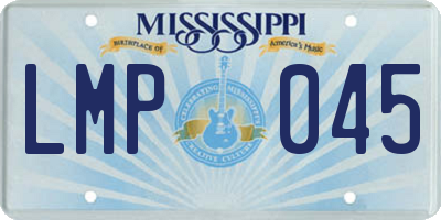 MS license plate LMP045