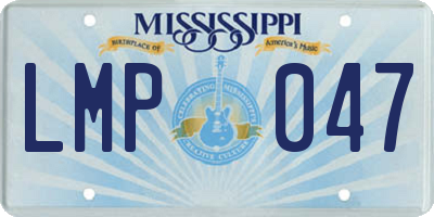 MS license plate LMP047