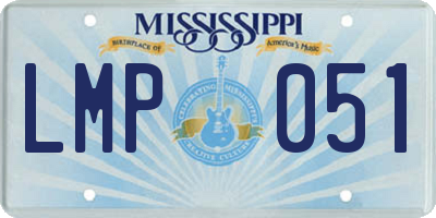 MS license plate LMP051