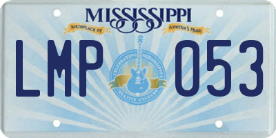 MS license plate LMP053