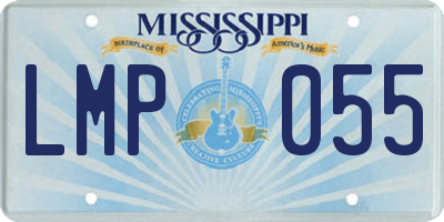 MS license plate LMP055