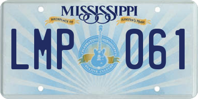 MS license plate LMP061
