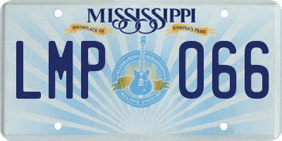 MS license plate LMP066