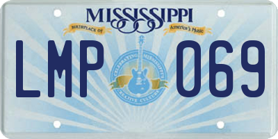 MS license plate LMP069