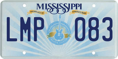 MS license plate LMP083
