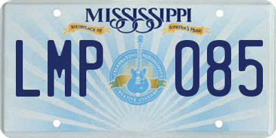 MS license plate LMP085