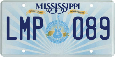 MS license plate LMP089