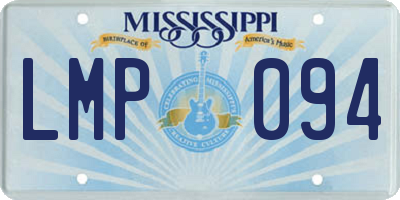 MS license plate LMP094