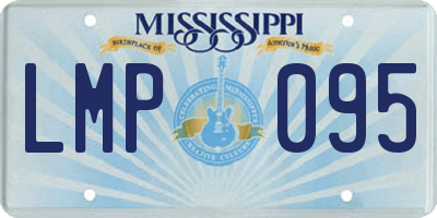 MS license plate LMP095