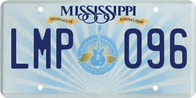 MS license plate LMP096