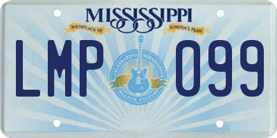 MS license plate LMP099