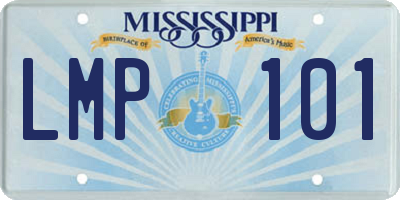 MS license plate LMP101