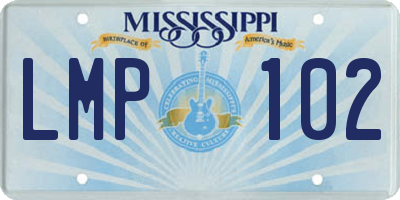 MS license plate LMP102