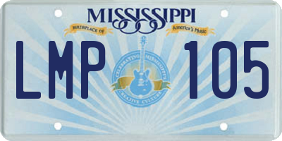 MS license plate LMP105