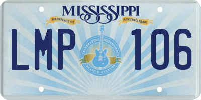 MS license plate LMP106