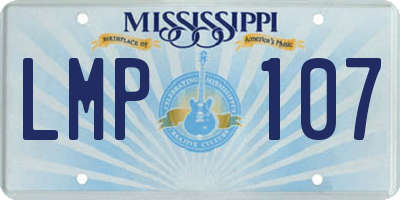 MS license plate LMP107