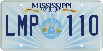 MS license plate LMP110