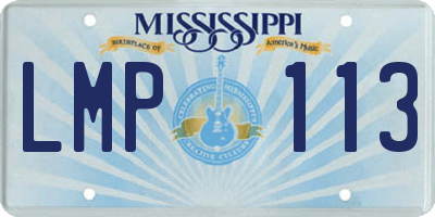 MS license plate LMP113