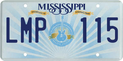 MS license plate LMP115