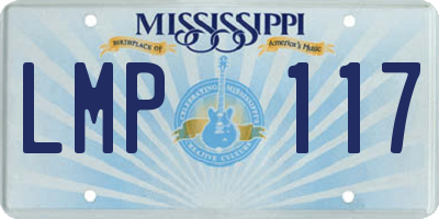 MS license plate LMP117