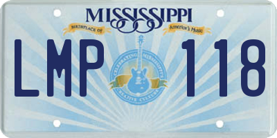 MS license plate LMP118