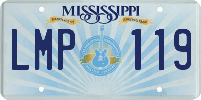 MS license plate LMP119