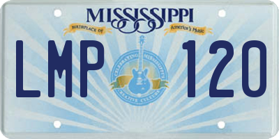 MS license plate LMP120